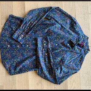 J. Crew Patterned button down shirt